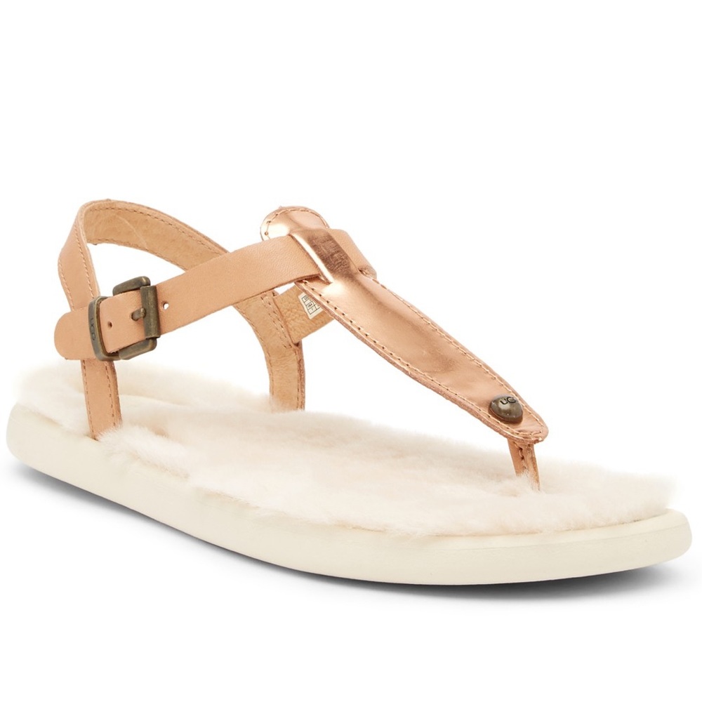 UGG Lou Lou Genuine Shearling Sandal